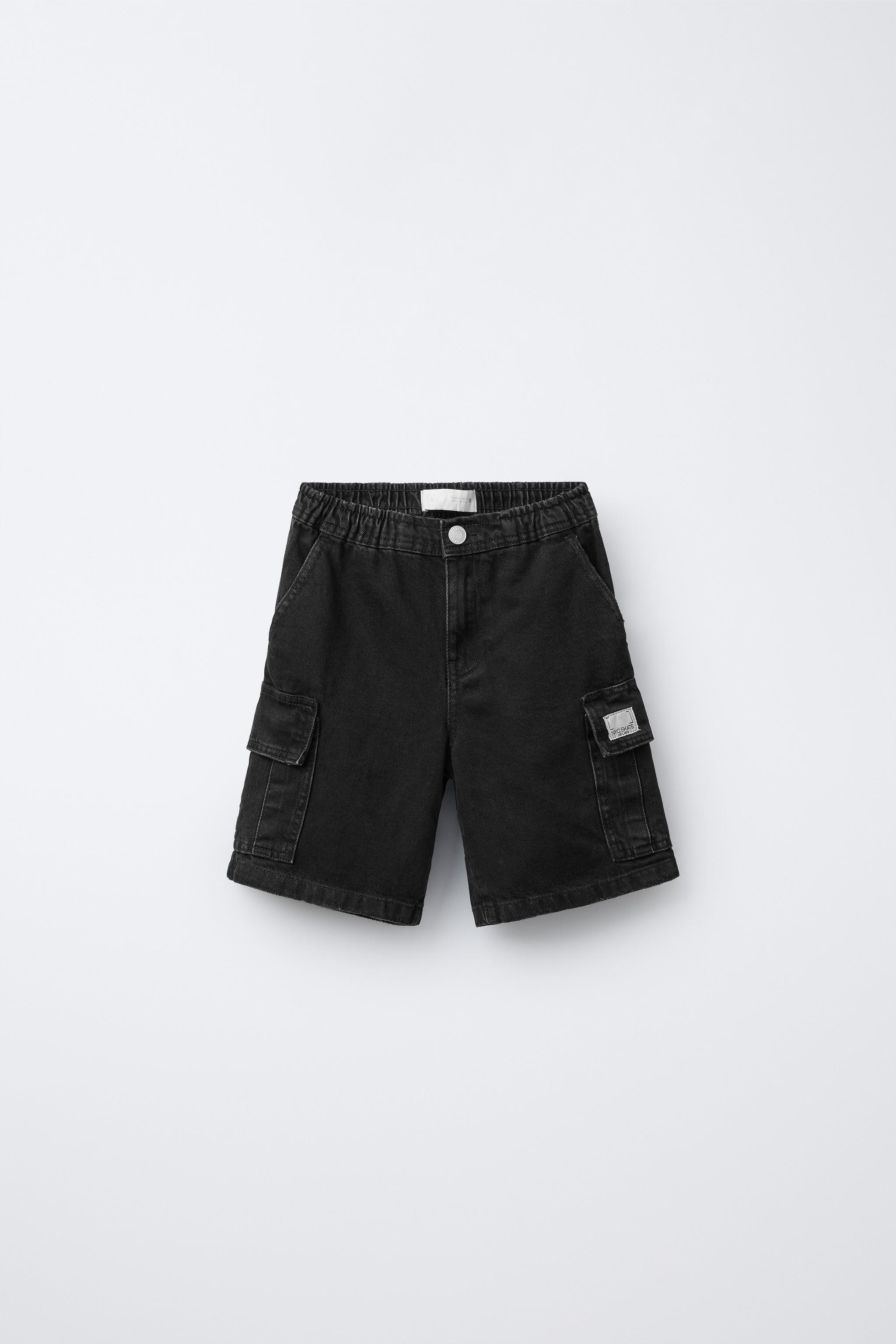DENIM CARGO SHORTS